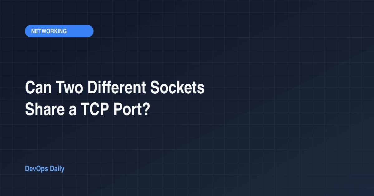 Can Two Different Sockets Share a TCP Port?